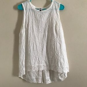 Cabi Gemma Eyelet Sleeveless Top